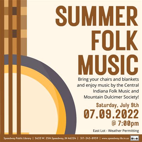 Summer Folk Music | Speedway Public Library