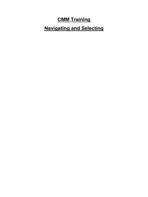 Image result for CMM Manuals Course