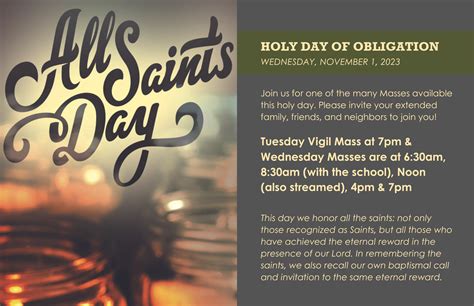 Days Of Holy Obligation