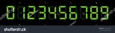 Image result for LED Digital Clock Numbers