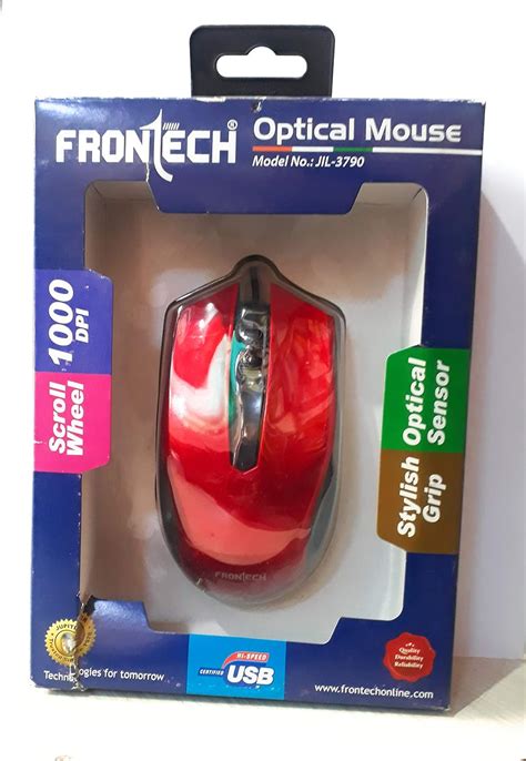 Amazon.in: Buy Frontech 1000 DPI USB Optical Mouse JIL-3790 (Blue ...