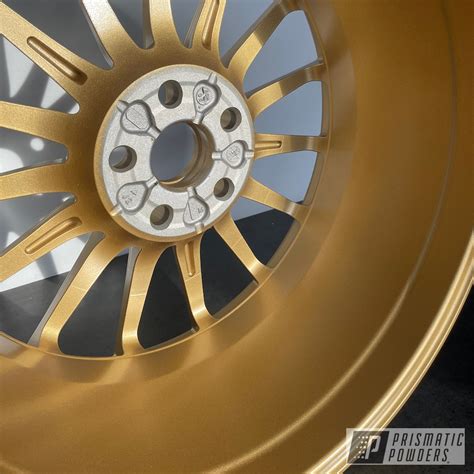 Wheels with Spanish Gold and Soft Clear | Prismatic Powders