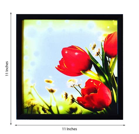 Floral Theme Satin Matt Texture UV Art Painting - eCraftIndia Online