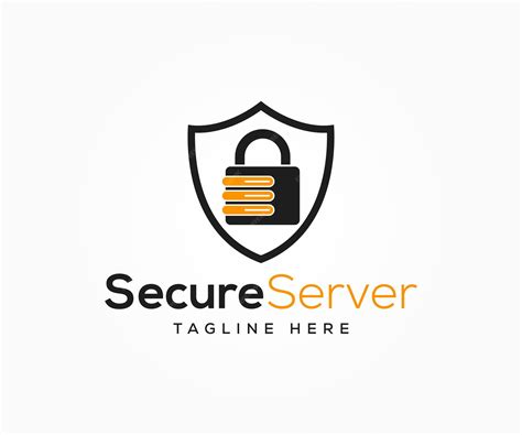 Premium Vector | Secure server logo design vector template