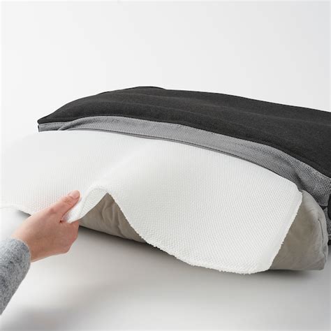 JÄRPÖN/DUVHOLMEN back cushion, outdoor, anthracite, 62x44 cm (243/8x173 ...