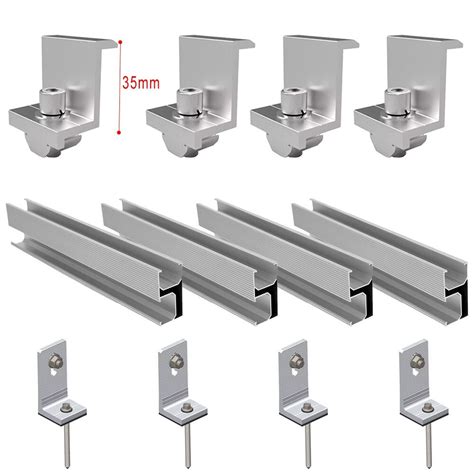 Solar Panel PV Profile Mounting-Rail Flat Roof Metal India | Ubuy