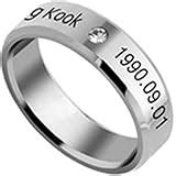 Yellow Chimes Rings for Men BTS Rings Stainless Steel Silver Ring Kpop ...