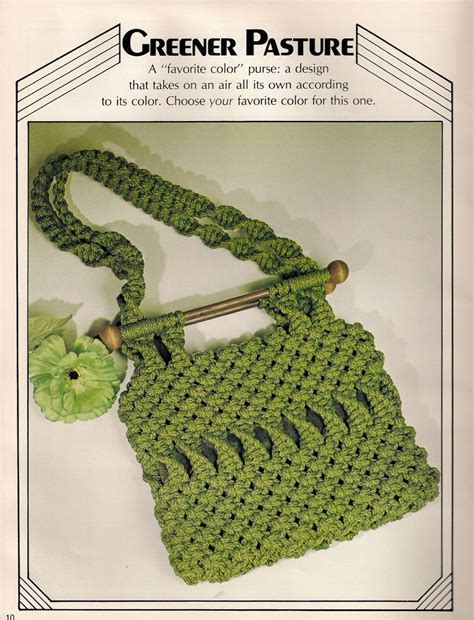 Buy Vintage the Macrame Pursemaker Book Patterns for 14 Different Purse ...