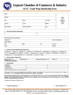 Gcci Membership Form - Fill and Sign Printable Template Online