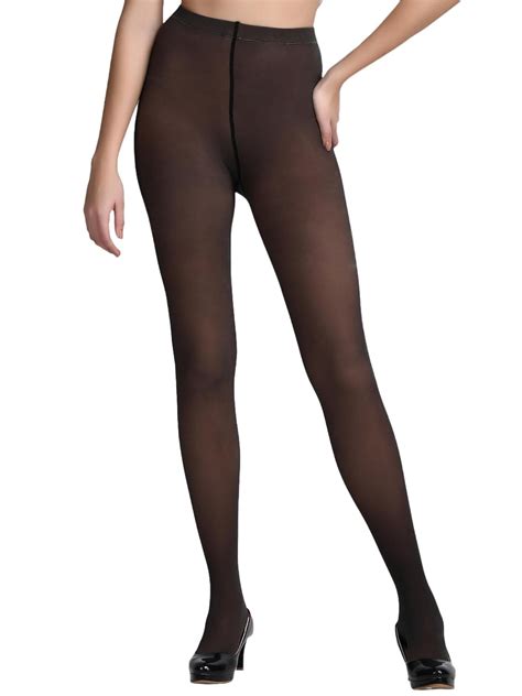 Buy NEXT2SKIN Women Dual-Tone Pantyhose Stockings(Black, One Size) at ...