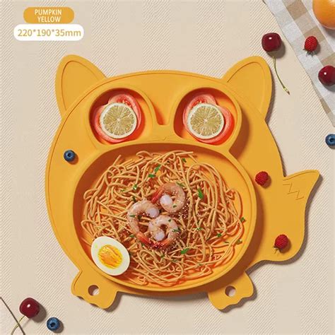 Buy Suction Plate Yellow , Divided Plate, Baby Toddler Plate Online