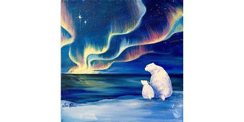 Gazing Polar Bears - Paint and Sip in New Braunfels | Classpop ...