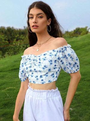 Buy KOTTY Women Off Shoulder Neck Regular Fit Solid Top Online
