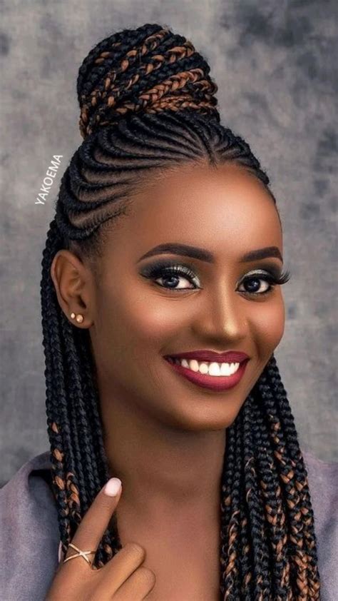 Braided cornrow hairstyles for ladies – Artofit