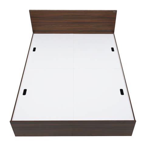 Arthur Queen Size Bed with box storage in Walnut Finish - Image 3