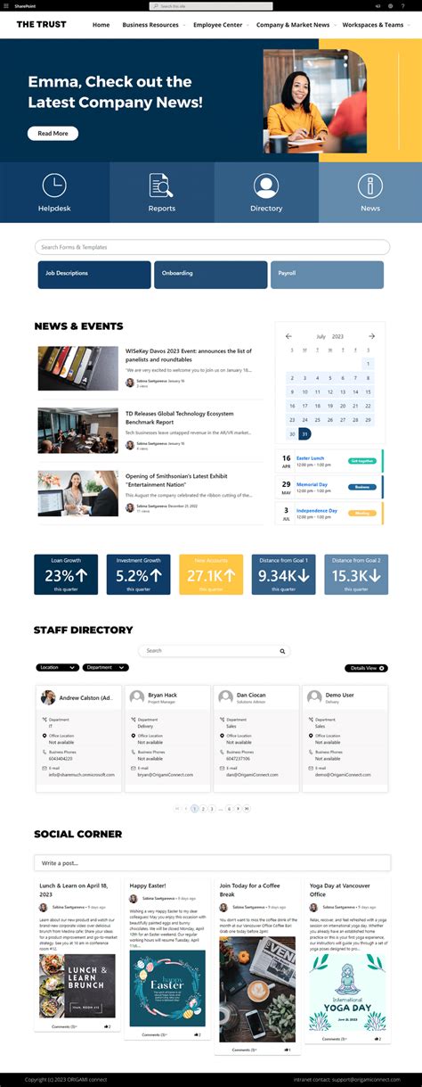 Image result for SharePoint Homepage Design