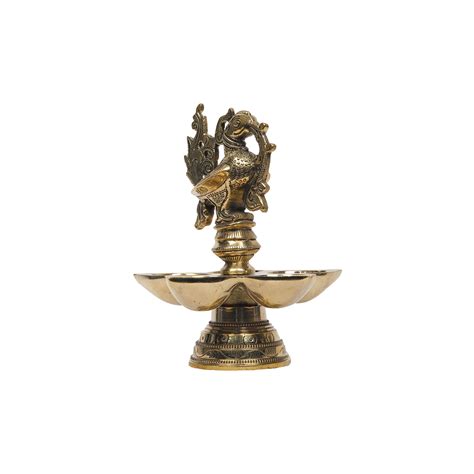 Brass Bird Lamp With 5 Diya – Ragaarts