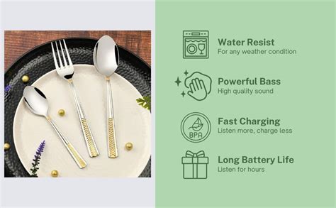 FnS Midas 24 Karat Gold Plated on Handle Stainless Steel 18 Pc Cutlery ...