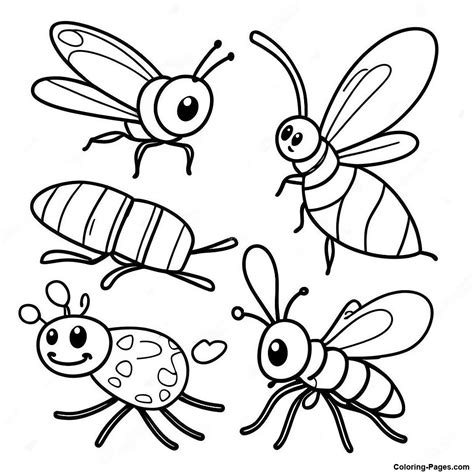 Insect Coloring Page | Coloring-Pages.com