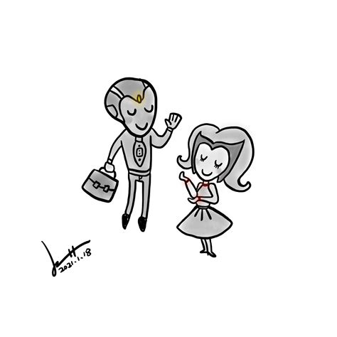 Image result for Wanda Vision Drawing