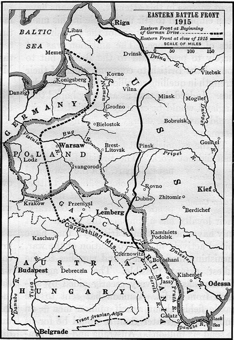 Image result for WW1 Eastern Front Map