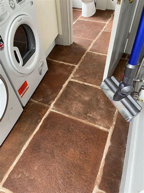 Red Sandstone Kitchen Floor Tiles Renovated in Kirkby Lonsdale - Stone ...