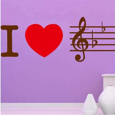 Buy Decor Villa I and Heart Wall Sticker & Decal (PVC Vinyl,Size -121 ...