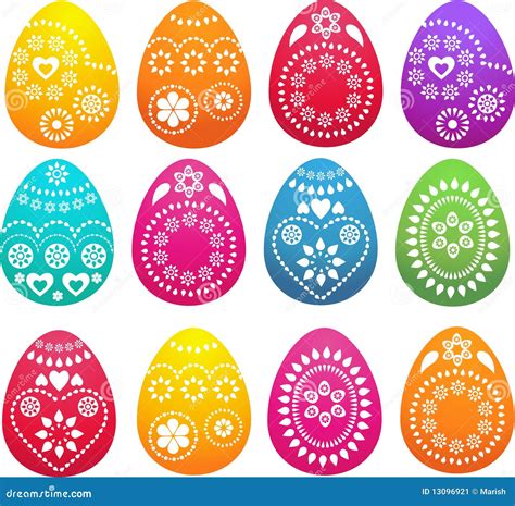 Colored Easter Egg. Vector Illustration Isolated On White Background ...