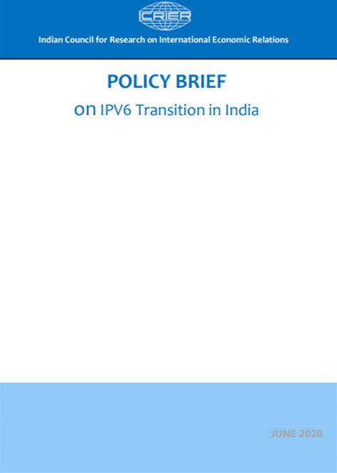 Policy Brief - ICRIER