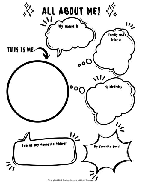 Math All About Me Worksheets