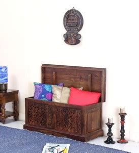 Woodmistary Rectangular Solid Sheesham Wooden Box Solid Wood Trunk ...