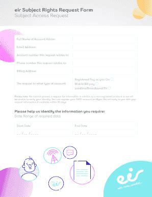 Eir Subject Rights Request Form Subject Access Request - Fill and Sign ...