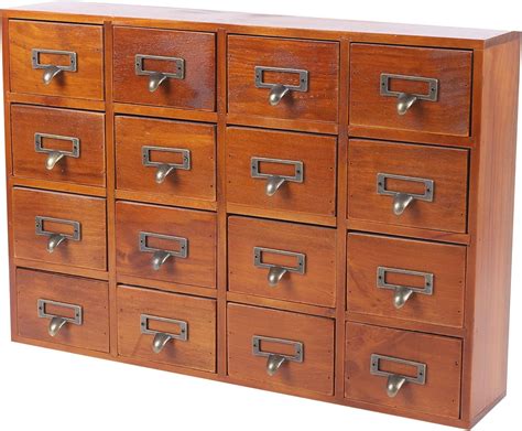 SanBouSi Wooden Storage Box with 16 Drawers, India | Ubuy