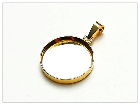18mm 24K Gelb Gold vergoldeter Silber runder Cabochon Münzen Anhänger ...