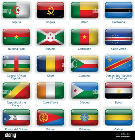 Countries Flags In Africa