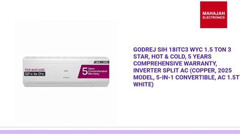 Buy Godrej Split Ac Online At Best Deals & Offers| Mahajan Electronics