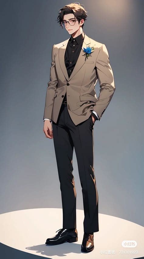 Anime Male Business Suit 的图像结果