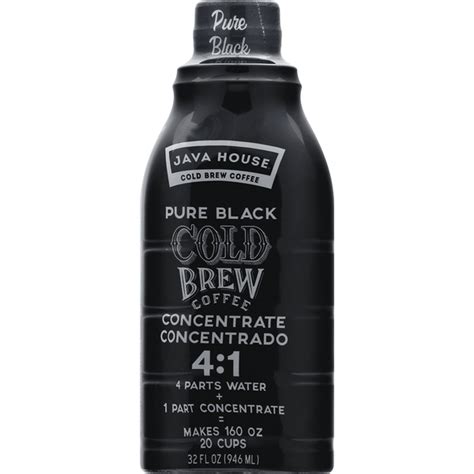Java House Coffee, Cold Brew, Pure Black, Concentrate (32 fl oz ...