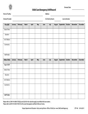 Emergency Drill Record Form - Fill Online, Printable, Fillable, Blank ...