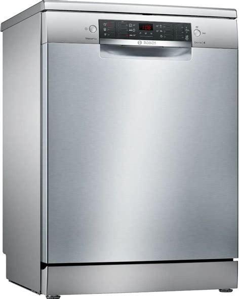 Bosch 14 Place Settings Dishwasher (SMS46KI03I, Silver Inox), 60 cm ...