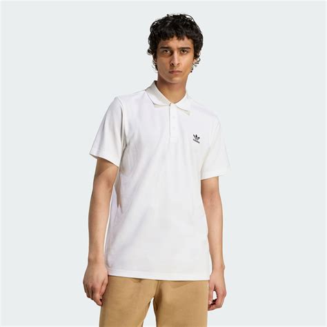 adidas Trefoilo Essentials Polo Tee - White | adidas UAE