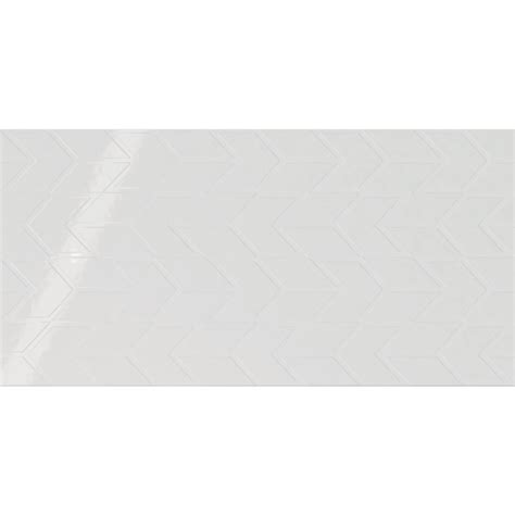 Daltile - Showscape - 12 in. x 24 in. Chevron Glazed Ceramic Wall Tile ...