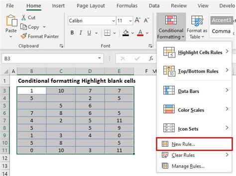 Image result for Excel Conditional Formatting Blank Cell