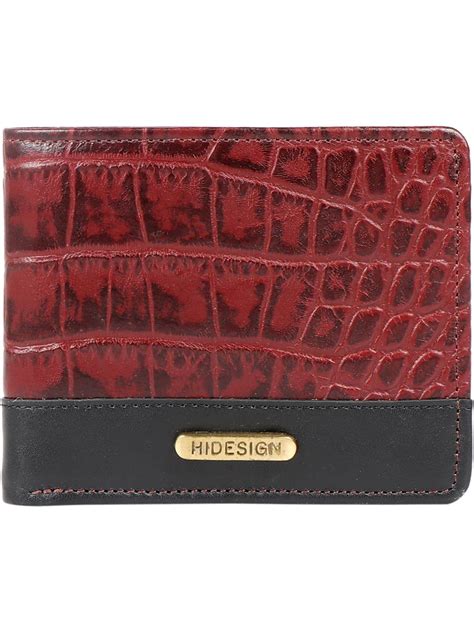 Hidesign EE 393-010 RF-Croco/Mel Ranch-Marsala/Black : Amazon.in: Fashion