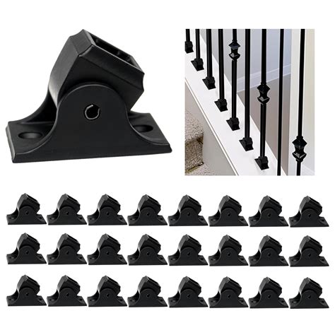 Buy 24Pack Balusters Swivel Shoes for 1/2 Inch Square Tubing, Aluminum ...