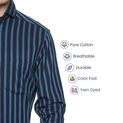 Buy Striped Shirt Men Online | Full Sleeve Stripes Shirts