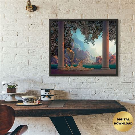 Maxfield Parrish: daybreak Extremely Rare Print, Painting Circa 1922 ...