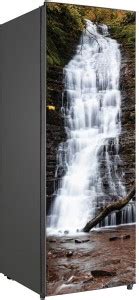 BRITISH TERMINAL 160 cm Vastu Beautiful waterfalls Fridge Sticker skin ...