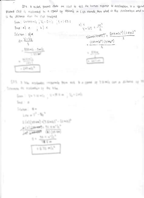 SOLUTION: 4th and 5th kinematic equation - Studypool