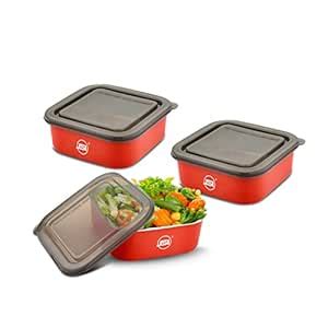 Buy JSI Stainless Steel Fridge Storage Containers with Airtight Lids ...